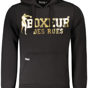 BOXEUR DES RUES FELPA SENZA ZIP UOMO NERO
