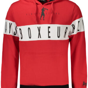 BOXEUR DES RUES FELPA SENZA ZIP UOMO ROSSO