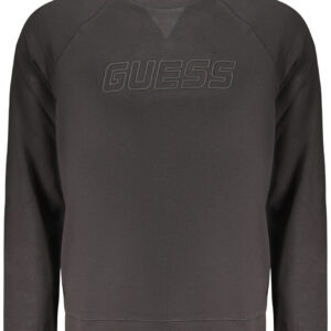 GUESS JEANS FELPA SENZA ZIP UOMO NERO