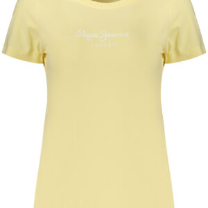 PEPE JEANS T-SHIRT MANICHE CORTE DONNA GIALLO