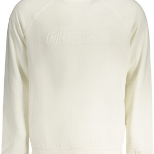 GUESS JEANS FELPA SENZA ZIP UOMO BIANCO