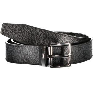 GUESS JEANS CINTURA IN PELLE UOMO GRIGIO