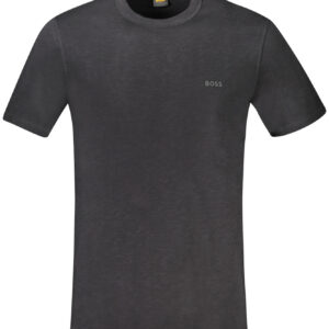 HUGO BOSS T-SHIRT MANICHE CORTE UOMO NERO