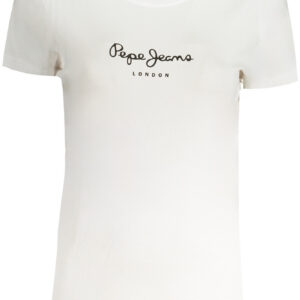 PEPE JEANS T-SHIRT MANICHE CORTE DONNA BIANCO