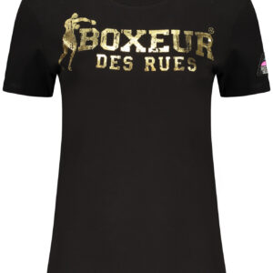 BOXEUR DES RUES T-SHIRT MANICHE CORTE DONNA NERO