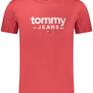 TOMMY HILFIGER T-SHIRT MANICHE CORTE UOMO ROSSO