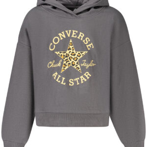 CONVERSE FELPA SENZA ZIP BAMBINA NERO