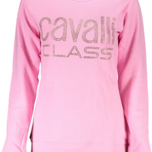 CAVALLI CLASS FELPA SENZA ZIP DONNA ROSA