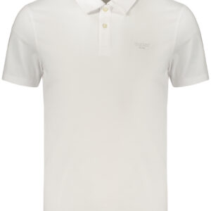 GUESS JEANS POLO MANICHE CORTE UOMO BIANCO