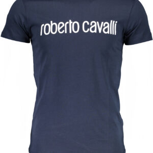 ROBERTO CAVALLI T-SHIRT MANICHE CORTE UOMO BLU