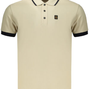 REFRIGIWEAR POLO MANICHE CORTE UOMO BEIGE
