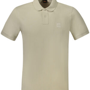 HUGO BOSS POLO MANICHE CORTE UOMO BEIGE