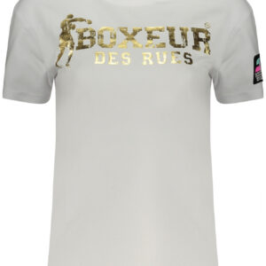 BOXEUR DES RUES T-SHIRT MANICHE CORTE DONNA BIANCO