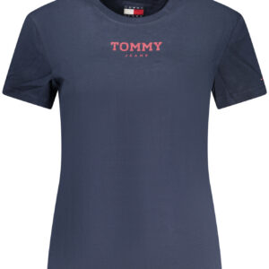 TOMMY HILFIGER T-SHIRT MANICHE CORTE DONNA BLU