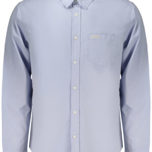 GUESS JEANS CAMICIA MANICHE LUNGHE UOMO AZZURRO