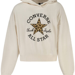 CONVERSE FELPA SENZA ZIP BAMBINA BIANCO