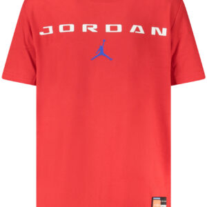 JORDAN T-SHIRT MANICHE CORTE BAMBINO ROSSO