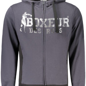 BOXEUR DES RUES FELPA CON ZIP UOMO GRIGIO