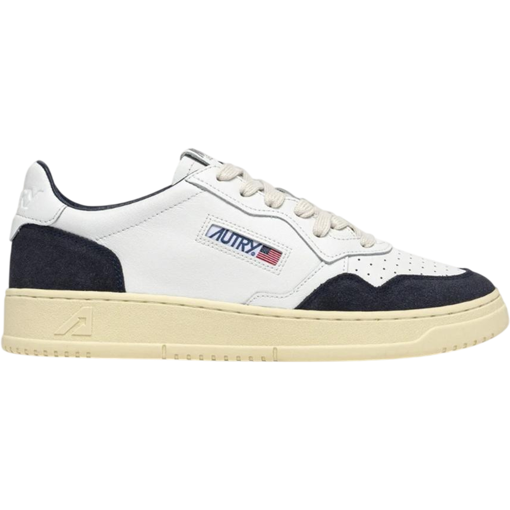 Autry Medalist Low White/Ocean