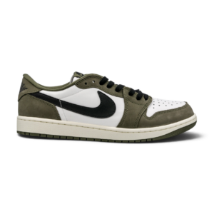 Jordan 1 Retro Low Medium Olive Summit White Sail Black