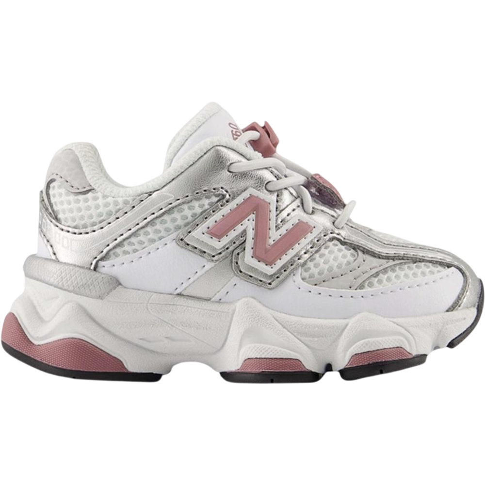New Balance 9060 Bungee Lace White Rosewood Silver (TD)