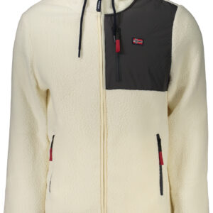 NORWAY 1963 FELPA CON ZIP UOMO BIANCO