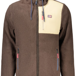 NORWAY 1963 FELPA CON ZIP UOMO MARRONE