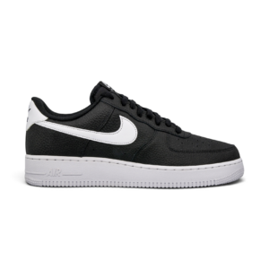 Nike Air Force 1 Low '07 Black White Pebbled Leather