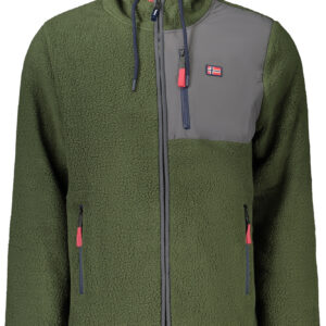 NORWAY 1963 FELPA CON ZIP UOMO VERDE