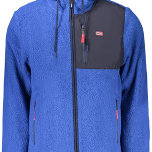 NORWAY 1963 FELPA CON ZIP UOMO BLU
