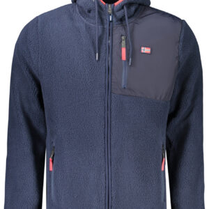 NORWAY 1963 FELPA CON ZIP UOMO BLU