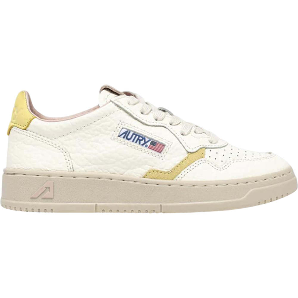 Autry Medalist Low White Lemon Silk (Women's)