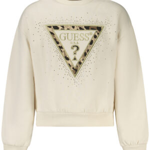 GUESS JEANS FELPA SENZA ZIP BAMBINA BIANCO