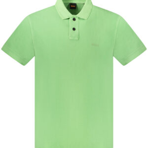 HUGO BOSS POLO MANICHE CORTE UOMO VERDE