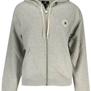 CONVERSE FELPA CON ZIP DONNA GRIGIO