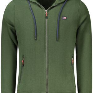 NORWAY 1963 FELPA CON ZIP UOMO VERDE