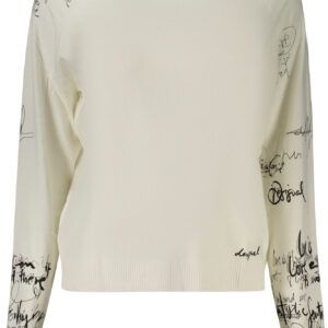 DESIGUAL MAGLIA DONNA BIANCO