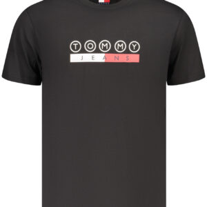 TOMMY HILFIGER T-SHIRT MANICHE CORTE UOMO NERO