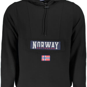 NORWAY 1963 FELPA SENZA ZIP UOMO NERO