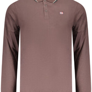 NORWAY 1963 POLO MANICHE LUNGHE UOMO MARRONE