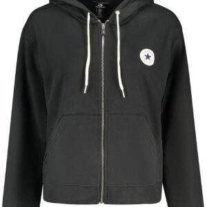 CONVERSE FELPA CON ZIP DONNA NERO