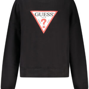 GUESS JEANS FELPA SENZA ZIP DONNA NERO