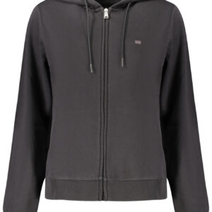 NAPAPIJRI FELPA CON ZIP DONNA NERO