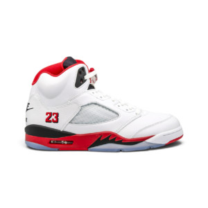 Jordan 5 Retro Fire Red Black Tongue (2025)