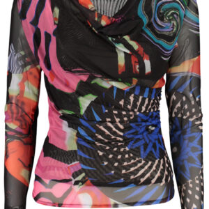DESIGUAL MAGLIA DONNA NERO