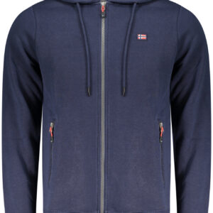 NORWAY 1963 FELPA CON ZIP UOMO BLU