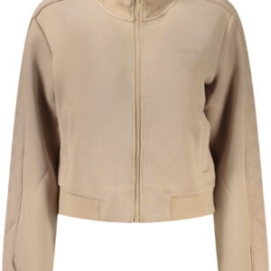 GUESS JEANS FELPA CON ZIP DONNA BEIGE