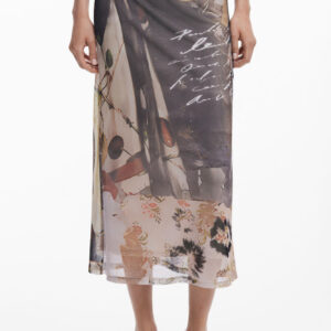 DESIGUAL GONNA LONGUETTE DONNA BEIGE