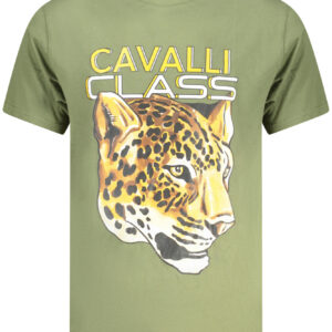 CAVALLI CLASS T-SHIRT MANICHE CORTE UOMO VERDE