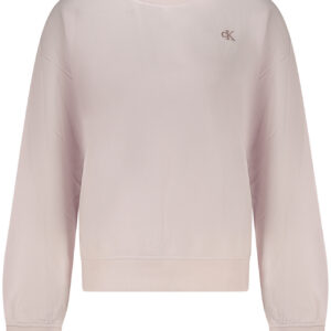 CALVIN KLEIN FELPA SENZA ZIP DONNA ROSA